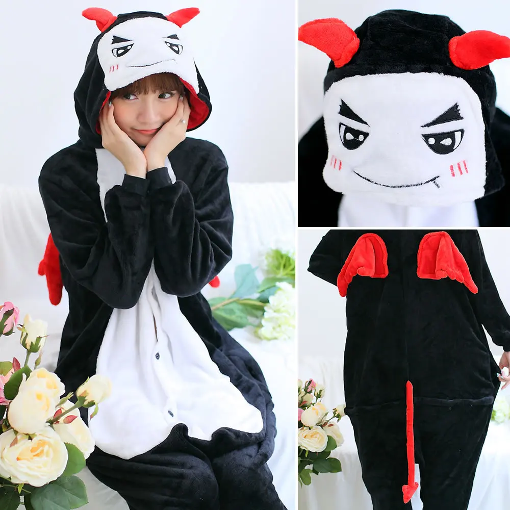 Kigurumi пижамы наборы для ухода за кожей взрослые пижамы с животными Для женщин мультфильм пижма в виде панды теплая фланелевая одежда для сна зимние женские комбинезон с капюшоном