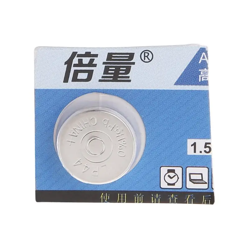 LR44 1 5 V Щелочная батарейка кнопка A76 303 357 L1154 AG13 SR44 1Pc EXP 2021|Часовые батарейки| |