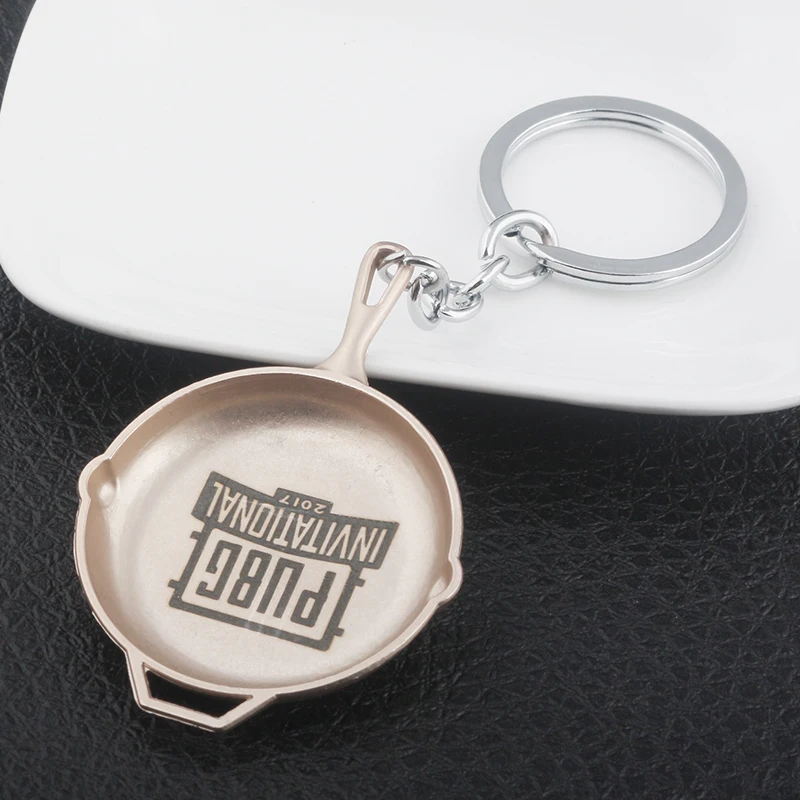 PUBG сковорода брелок Горячая игра Playerunknown's боя брелок|game keychain|keychain gamekeychain g |