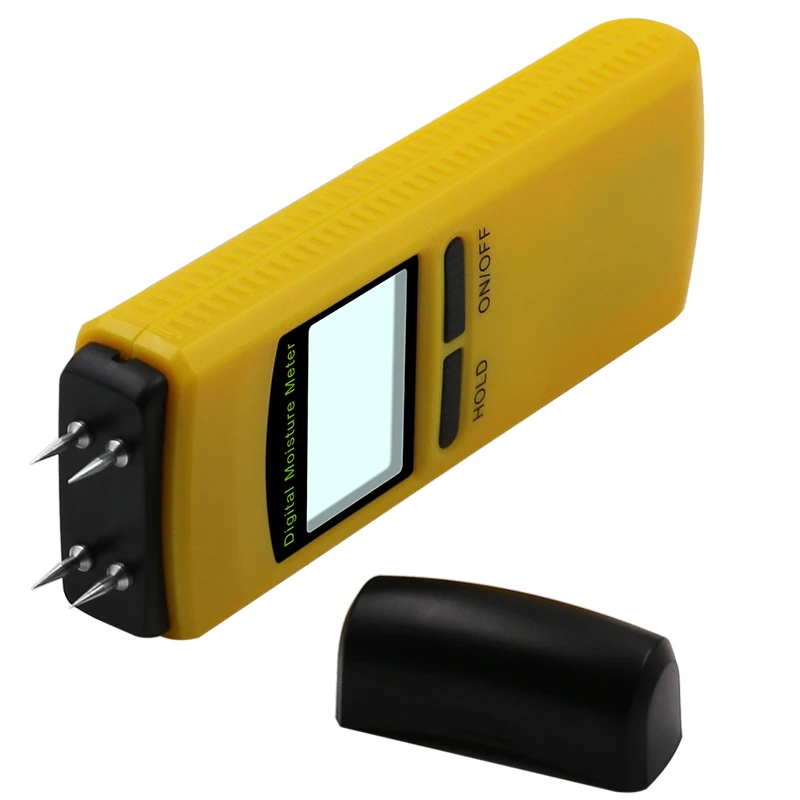 Digital Induction Wood Moisture Meter 0~50% Tree Timber Content Tester 0-50C Thermometer Hygrometer LCD Backlight | Инструменты