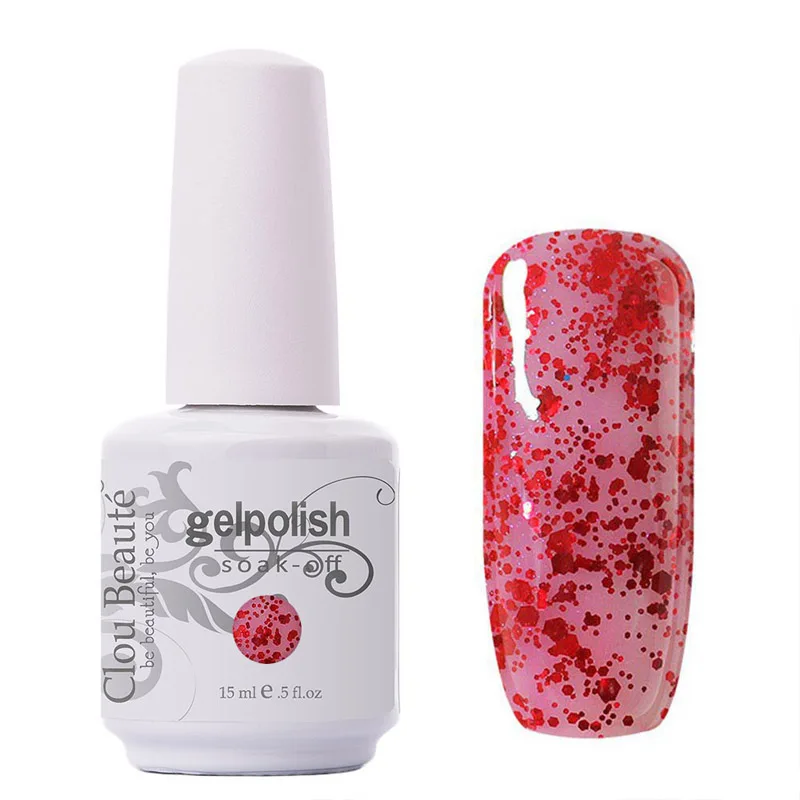 BIZCBB1852 Долговечный Clou Beaute 1 Цвет УФ-гель лак для ногтей Гель-лак Soak Off Top и основа под лак Гель-лак для ногтей гель-лак - Цвет: BIZCBB1852