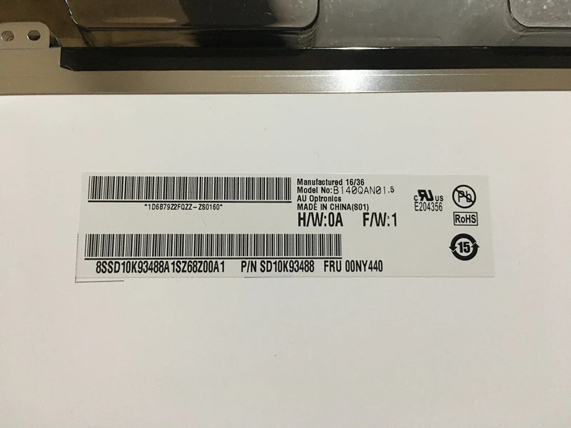 14 0 &quotдюймовый светодиодный ЖК экран B140QAN01.5 для Lenovo ThinkPad T470s FHD 1920*1080 QHD 2560*1440 панель