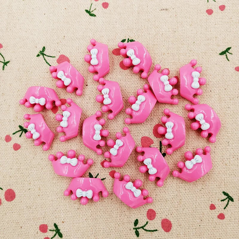 50 шт. кабошон с плоской задней частью Милая корона DIY ремесло украшение для детей