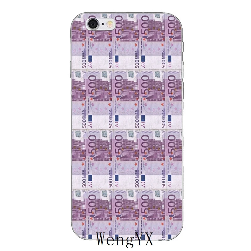 Чехол для iPhone 4, 4S, 5, 5S, 5c, SE, 6, 6s, 7, 8 plus, X, XR, XS Max - Цвет: Euro-money-A-13