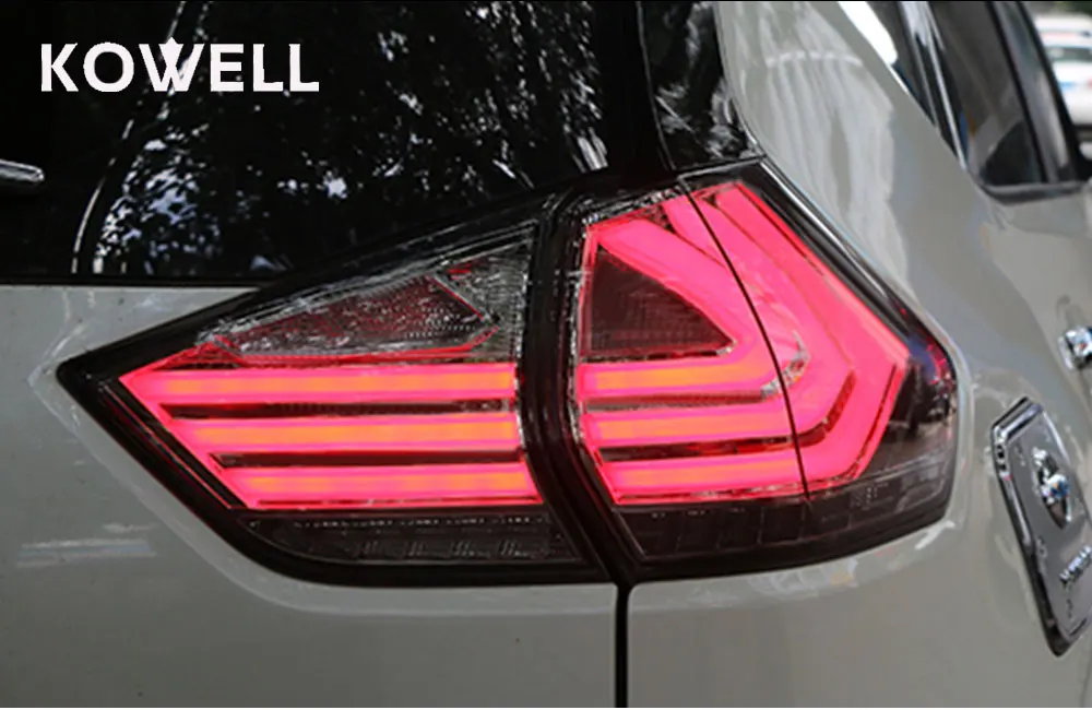 KOWELL автомобильный Стайлинг для Nissan X-TRAIL XTRAIL задний светильник s светодиодный задний светильник светодиодный задний фонарь DRL+ тормоз+ Реверсивный+ сигнальный автоматический
