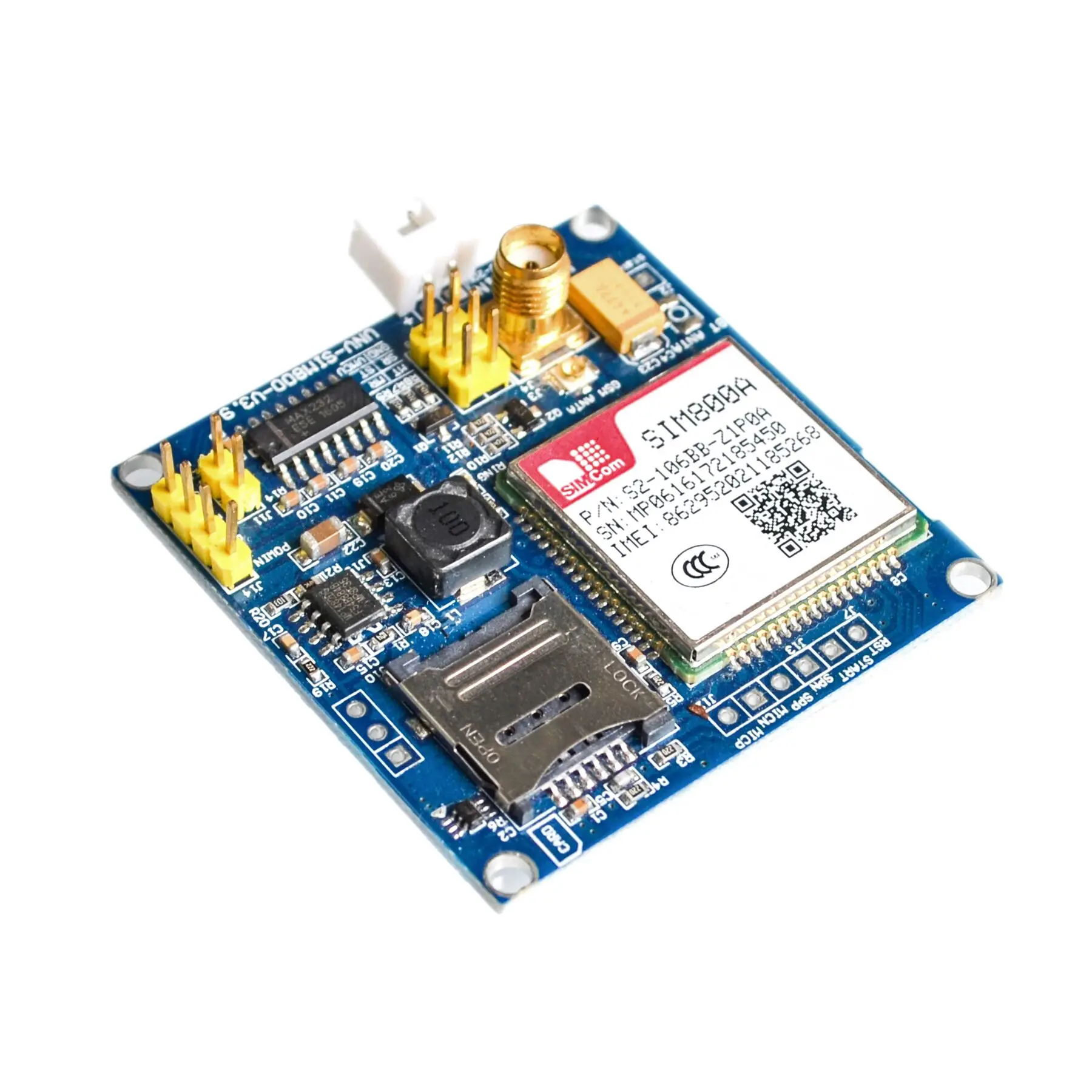 Комплект беспроводного удлинительного модуля SIM800A плата GSM GPRS STM32 антенна