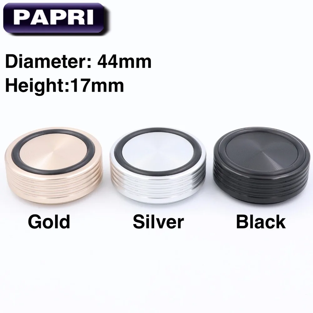 PAPRI 1 шт. сплошной Алюминий 44*17 мм Динамик коврик для ног аудио hi fi DIY CD