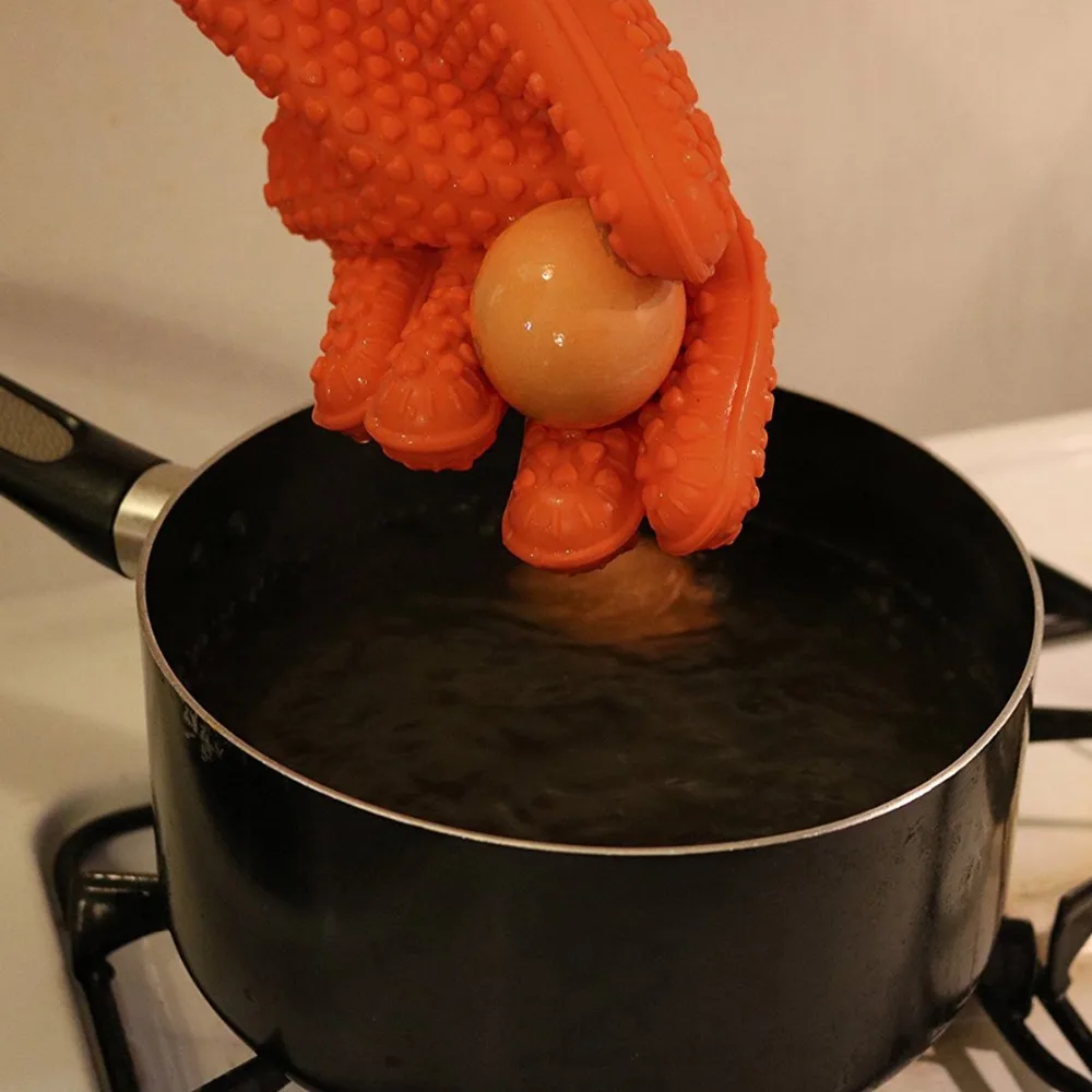 Exvi 2 шт. пищевой термостойкие толстые силиконовые Кухня печи барбекю перчатка