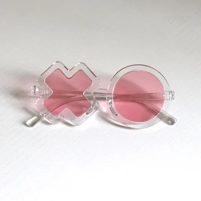 light pink XO-234 Детские очки ins с модные солнцезащитные очки для малышей мальчиков и девочек УФ XO буквы солнцезащитные очки модные милые - Цвет линз: light pink XO-234