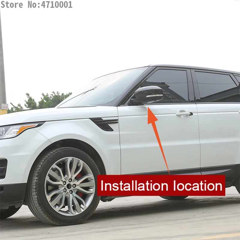 Углеродное волокно Стиль для Range Rover Sport RR Спорт 2014 17 ABS Пластик сбоку Зеркало