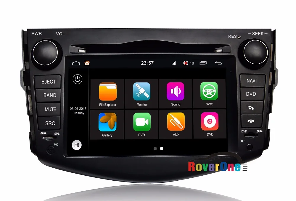 Для Toyota RAV4 2006 2012 ОС Android 7.1 сенсорный экран Авто Стерео Радио RDS DVD GPS навигации