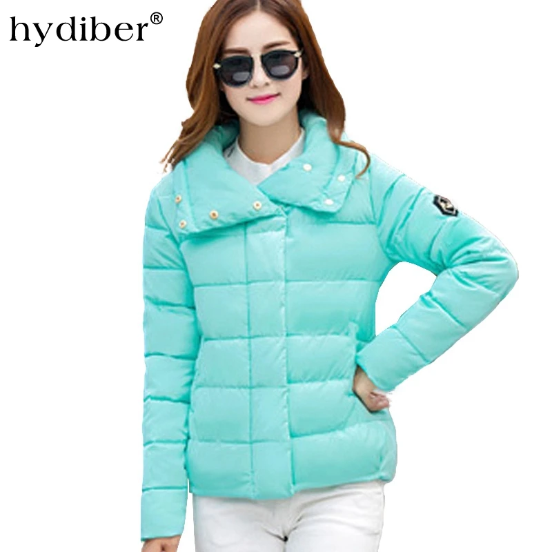 Hydiber Новое поступление 2017 года хлопок мода Slim Однотонная одежда Для женщин зимние