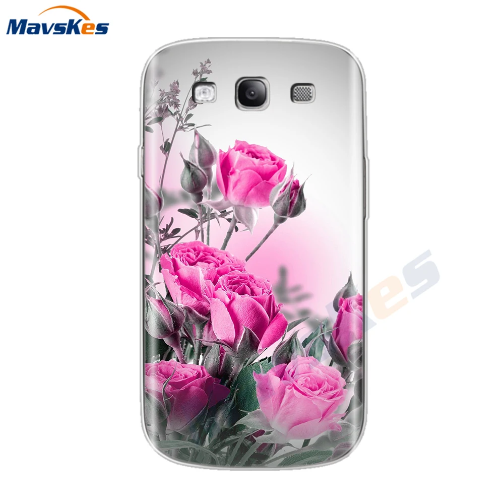 Мягкий чехол на заднюю панель для Samsung Galaxy S3, цветочный чехол для телефона Samsung Galaxy S3 Duos Neo S 3 I9300, мягкий силиконовый чехол из ТПУ - Цвет: 41