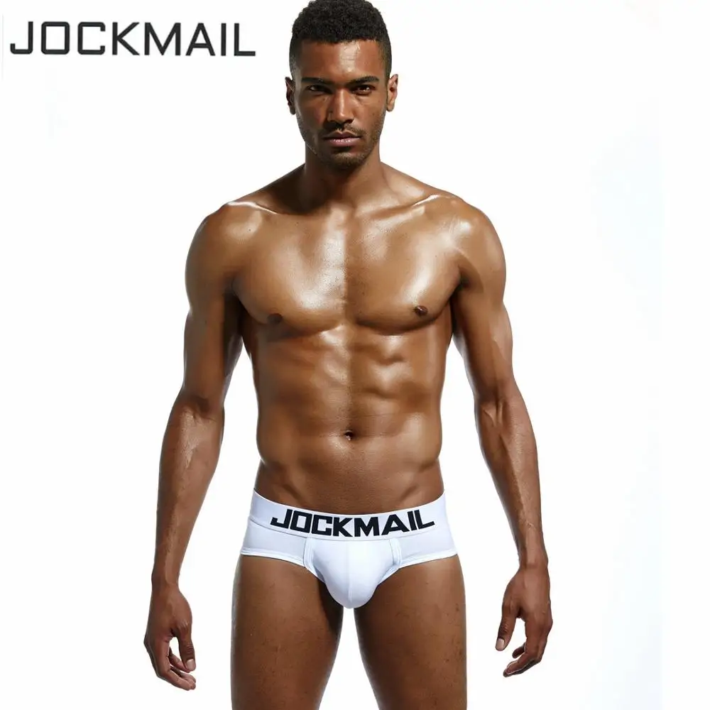 Бренд jockmail Classic basics хлопковое мужское белье Плавки-трусы Пестрое нательное Пенис