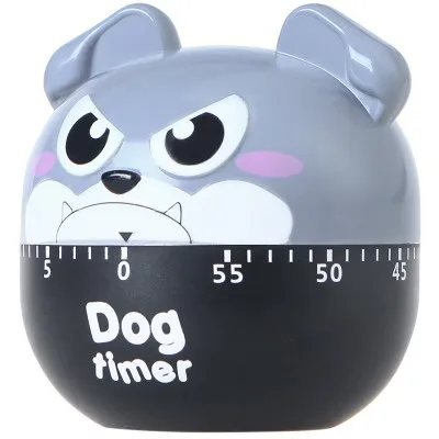 

Kitchen timer mechanical clockwork alarm clock alarm timer creative cartoon dog electronic clock 7*7*7CM