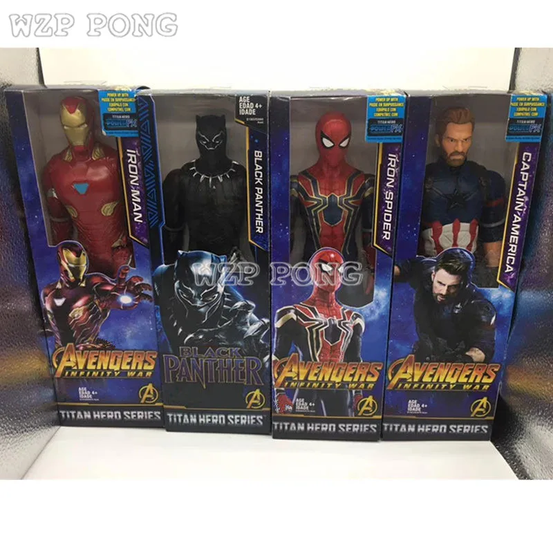 Новинка Мстители 3 Infinity War фигурка Человек паук Железный человек Черная пантера