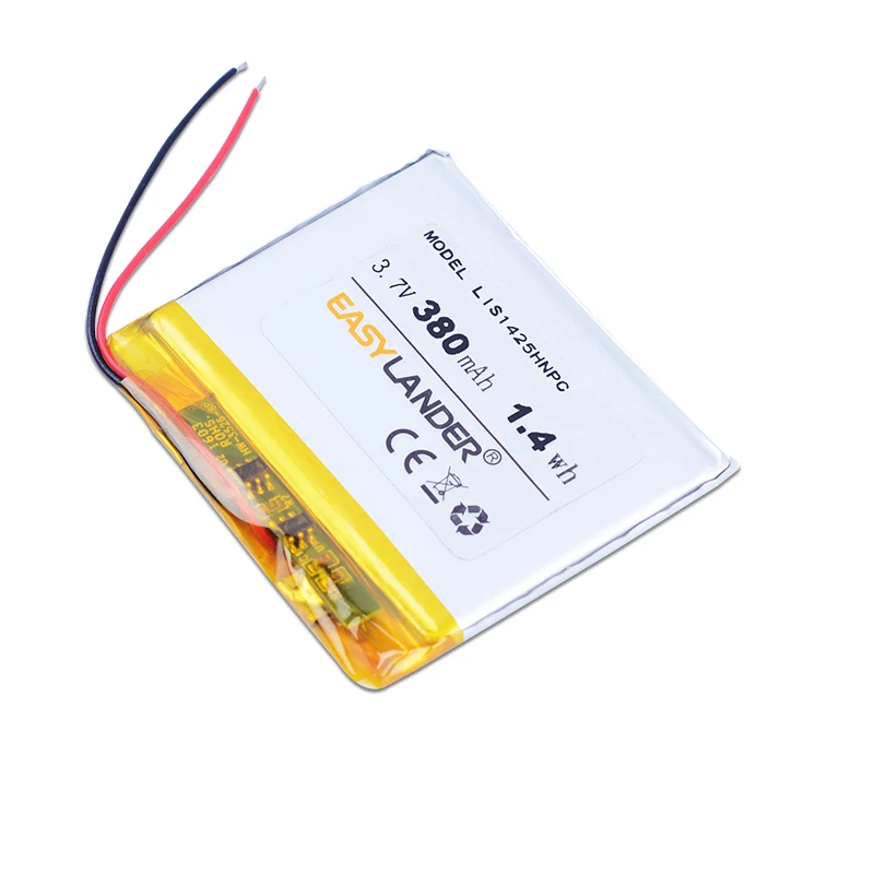 Easylander 3,7 V 380 мАч литий-полимерный аккумулятор Батарея для SONY NWZ-E345 NWZ-WH303 MWZ-E373 MWZ-E383 A864 A865 LIS1425HNPC 274237 SRS-BTV5