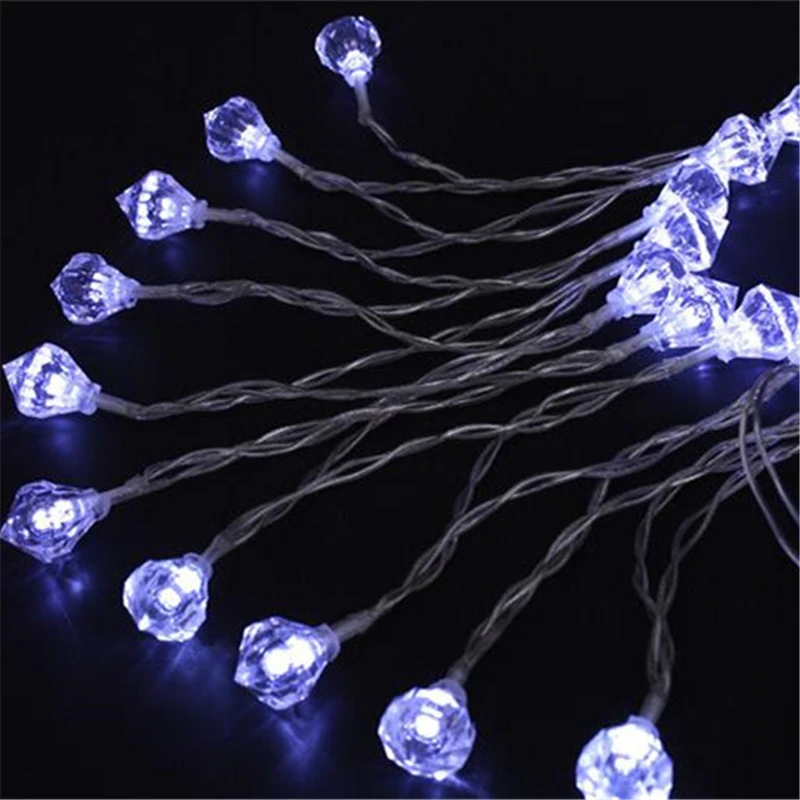 

Battery operated 10led 20led 40led 1.2M 2.5M 5M Christmas DIY LED garden fairy light string lamp Xmas diamond decoration lights