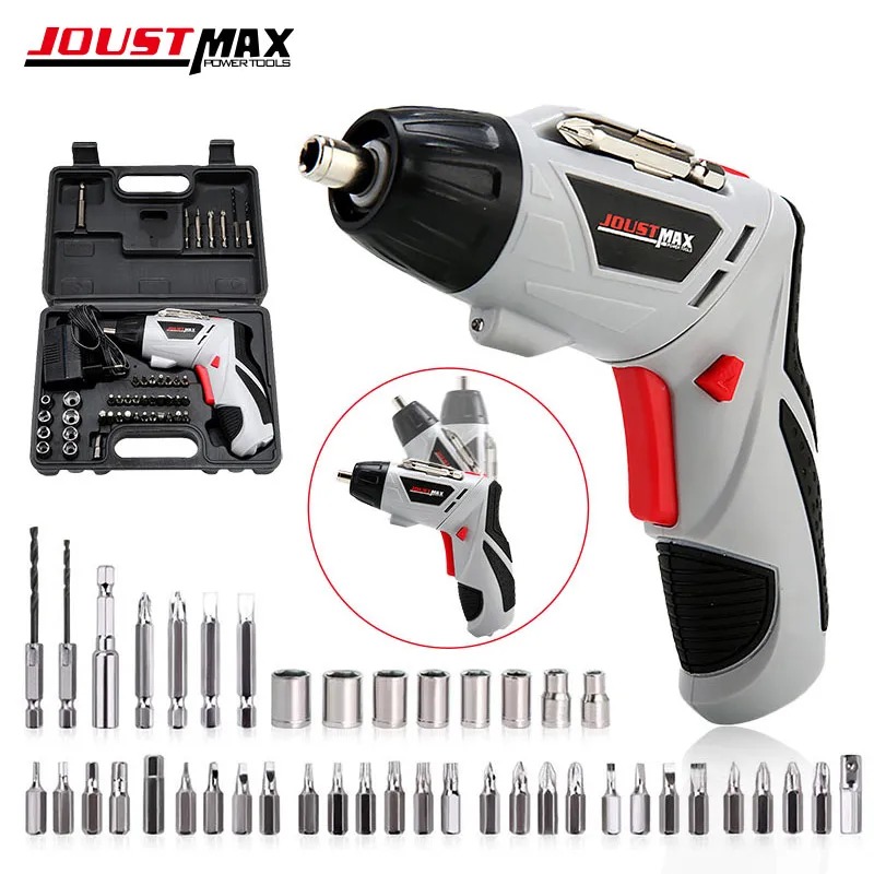 

4.8V Electric Screwdriver Cordless Drill Mini Wireless Power With LED Light Dremel Multi-function DIY Power Tools With 45 Bits