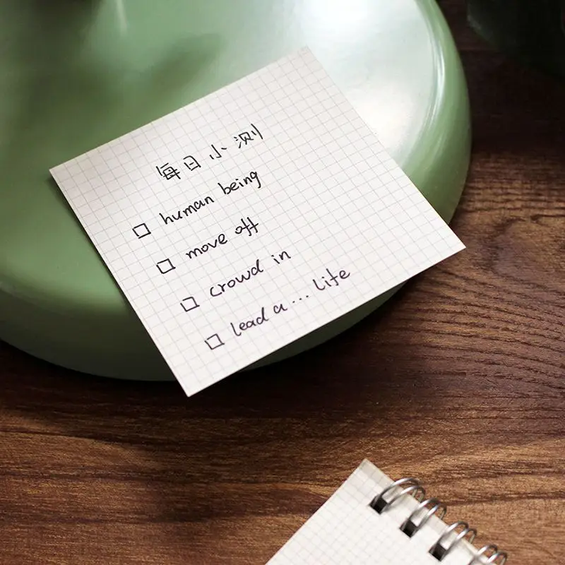 100 листов/уп минималистский Стиль на каждый день коллекция сетка Memo pad Бумага