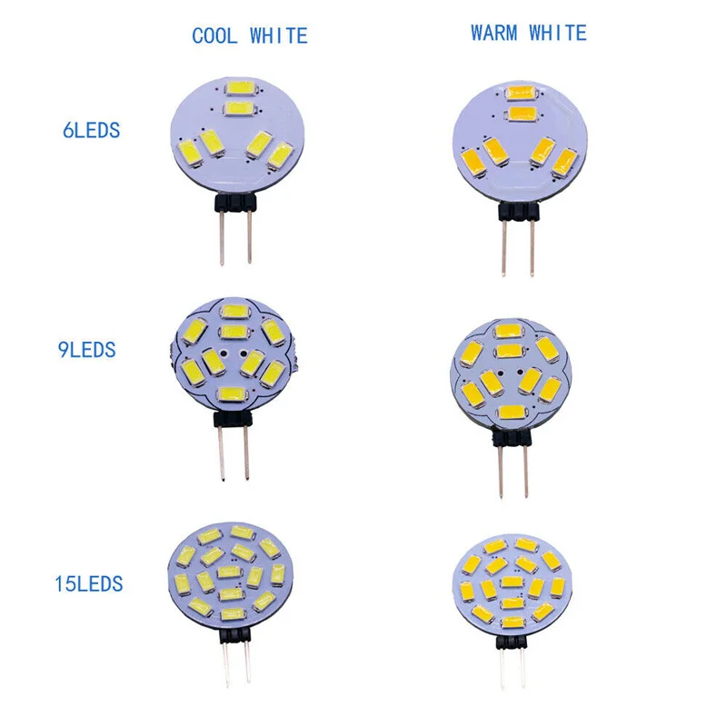 Светодиодная лампа G4 5730 SMD теплый/холодный белый экономит энергию 1 2 Вт/1 8 Вт/3 Вт