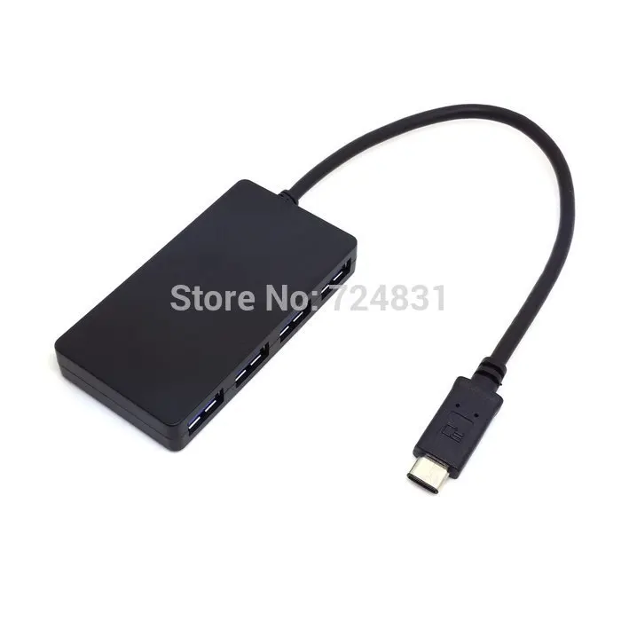 Zihan USB 3 1 Type C мультипортовый 4 портовый адаптер Hub высокого качества для ПК