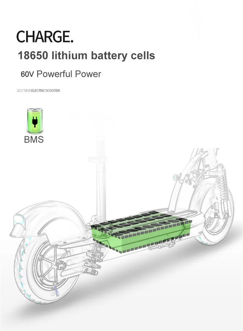 11 дюймов электрический скутер 60v6000w мотор супер внедорожный e-скутер 9 см расширенные внедорожные шины Максимальная скорость 80-95 км/ч