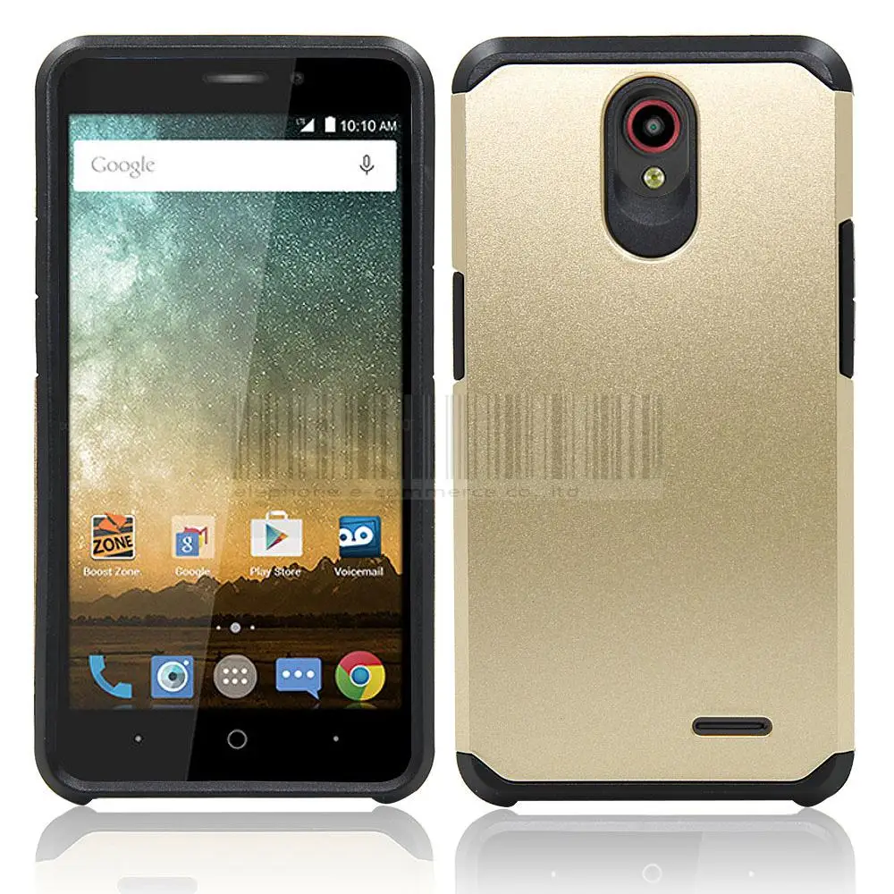 Сверхпрочный тонкий гибридный ударопрочный защитный чехол 2 в 1 жесткий для ZTE