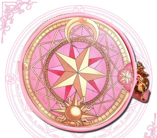 Карта аниме Captor Sakura кошелек для косплея красивый кошелек реквизит розовый стиль Красота подарок косплей реквизит женский подарок Прямая поставка