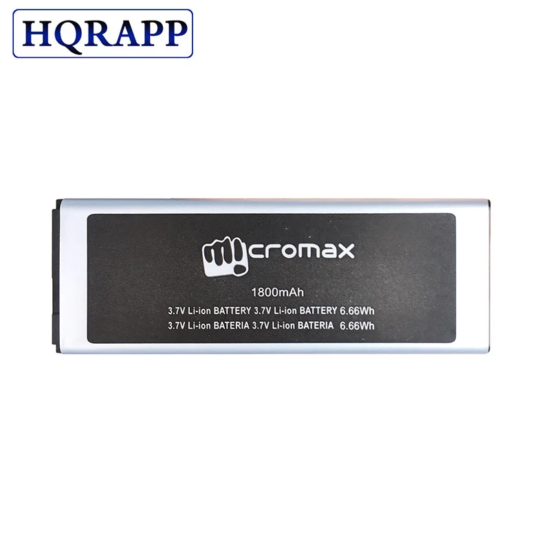 Q301 Аккумулятор для Micromax Q301 аккумулятор высокого качества 1800 мАч аккумулятор