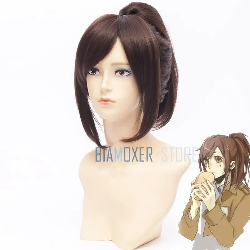 Shingeki No Kyojin Attack On Titan Wigs Mikasa Levi Sasha Eren Cosplay Costume Black Yellow And Brown Short Hair | Тематическая