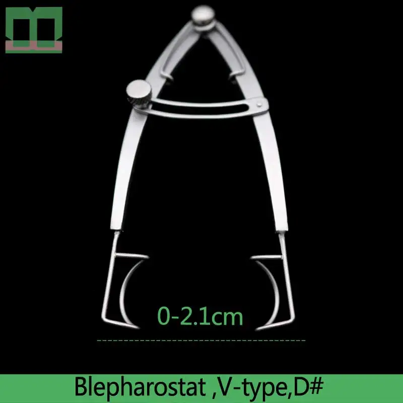 Blepharostat из нержавеющей стали v-типа инструменты и инструменты для глазной хирургии u-типа глазное зеркало хирургический инструмент - Цвет: D