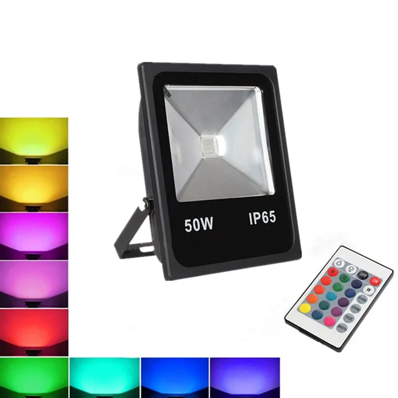 Светодиодный RGB прожектор 10 Вт 20 30 50 100 150 200 Вт|Прожекторы| |