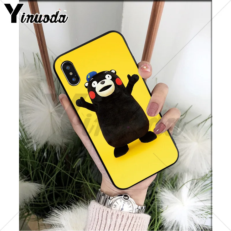 1 Yinuoda Японский милый Kumamon ТПУ Мягкий силиконовый чехол для телефона Apple iPhone 8 7 6 6S Plus X XS MAX 5 5S SE XR сотовые телефоны - Цвет: 1