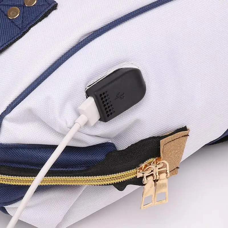 USB порт зарядка Мумия сумка для подгузников молния мать сумки для подгузников большая емкость для беременных дорожная сумка для кормящих женщин рюкзаки