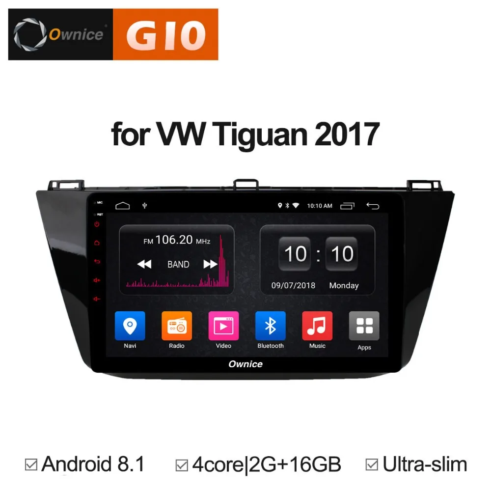 Автомобильный DVD плеер с четырехъядерным процессором Android 8 1 ОЗУ 2 Гб ПЗУ 16 экран 10