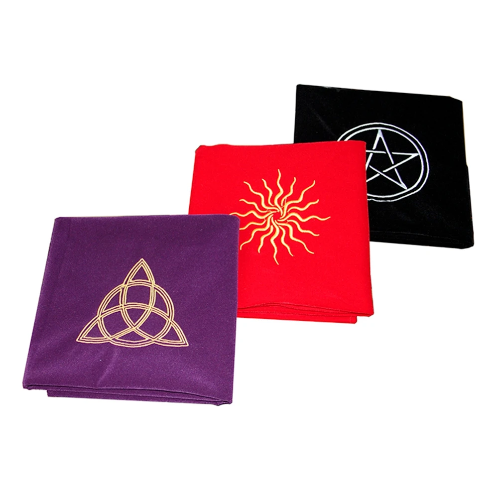 

Embroidery Pattern Game Table Cloth Cards Party Table Cloth Tablecloth Decoration Divination Velvet Tapestry Board Games Mat