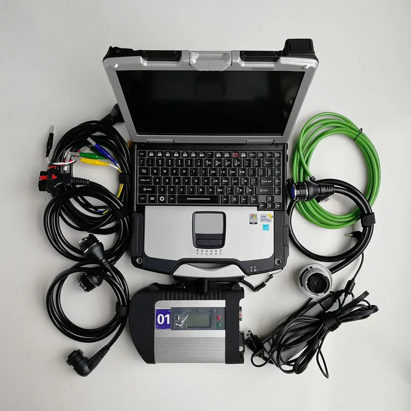 MB Star диагностический сканер C4 & Б/у ноутбук CF 30 4G Военная Toughbook 360 ГБ SSD для авто