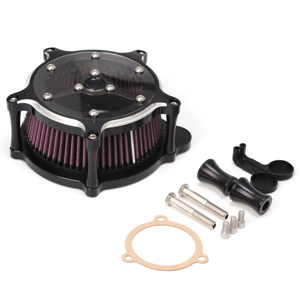 Воздухоочиститель для Кафе Racer подходит Harley Touring Street Glide Softail Dyna FXDLS FLSTNSE FLSTSE FXSBSE