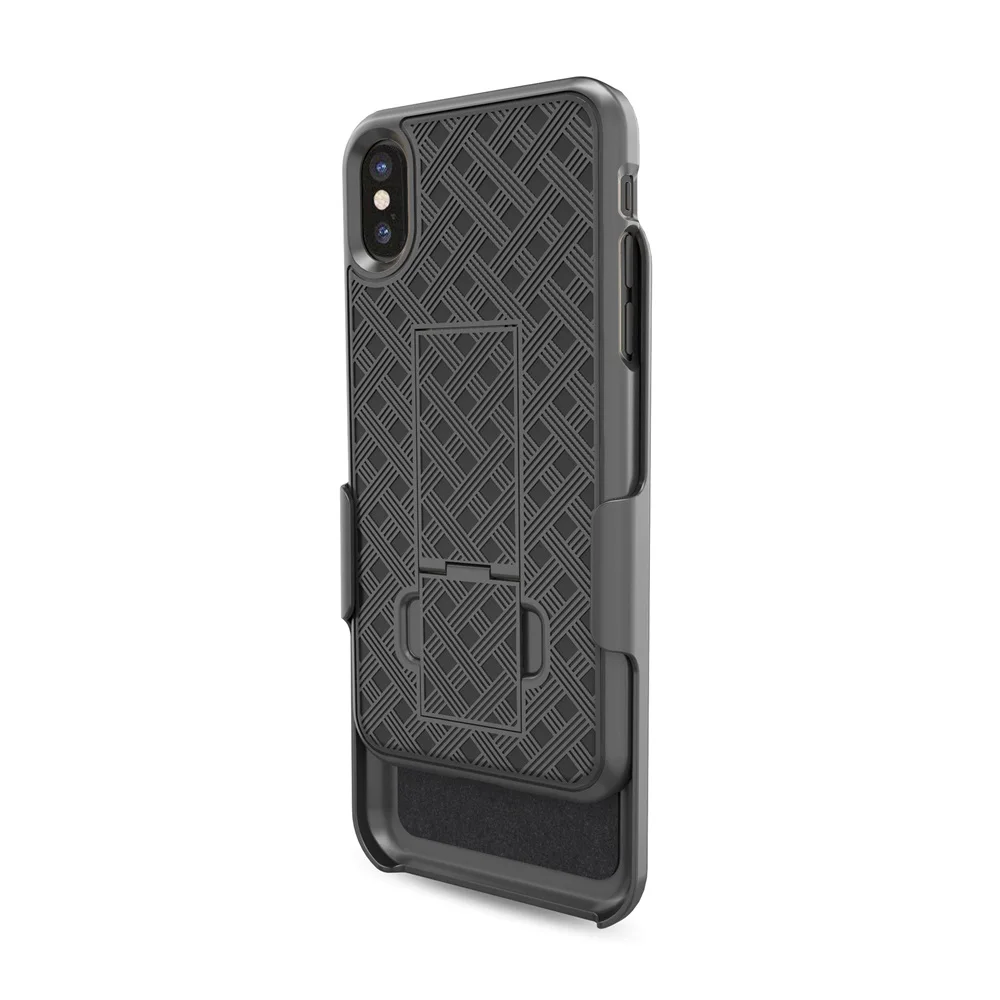 2 шт. спортивный жесткий чехол для защиты iPhone X 3 в одном Поворотный зажимом пояса