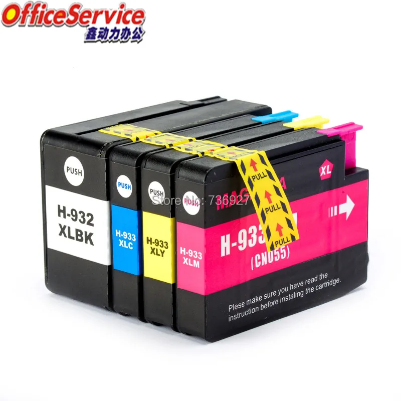 Совместимый чернильный картридж для HP932 HP933XL костюм Officejet 6100 6600 6700 7110 7610 7612 7510 7512