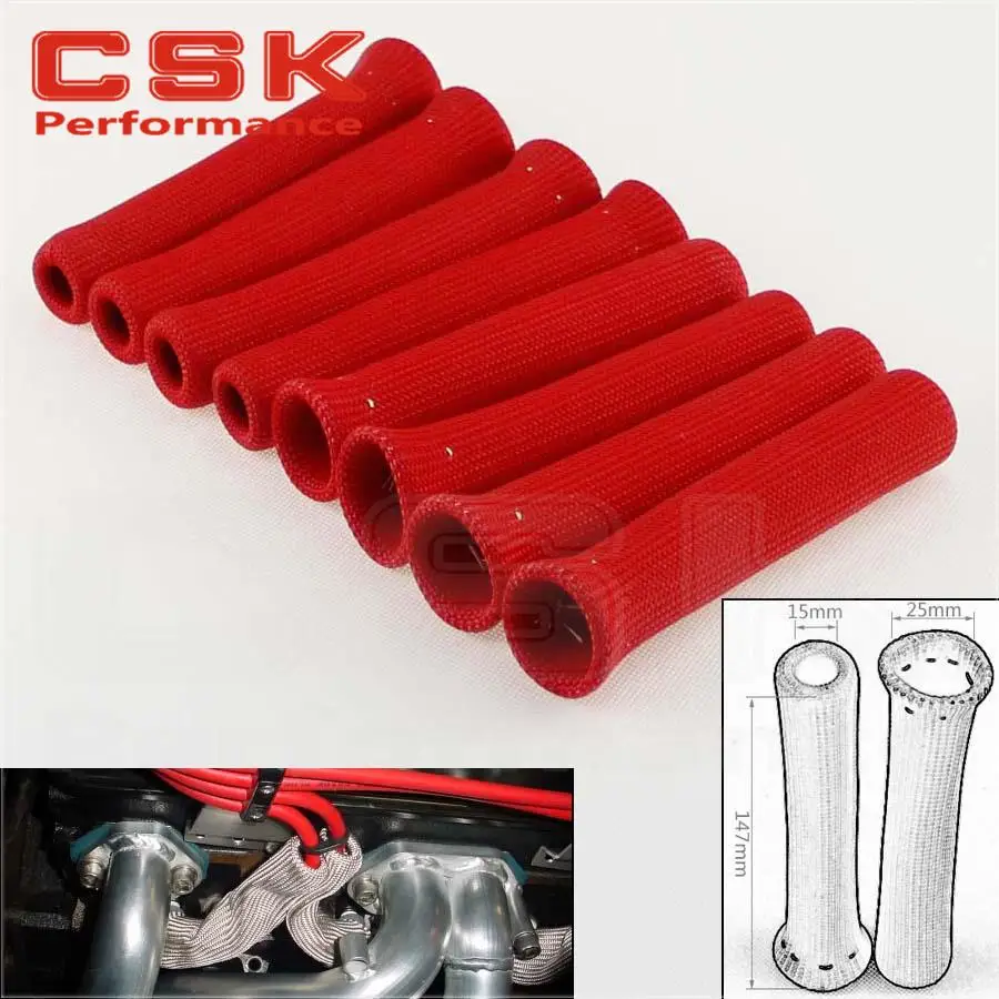 8 шт Свеча зажигания провода изолятор протектор щит загрузки рукав Sleeving 1