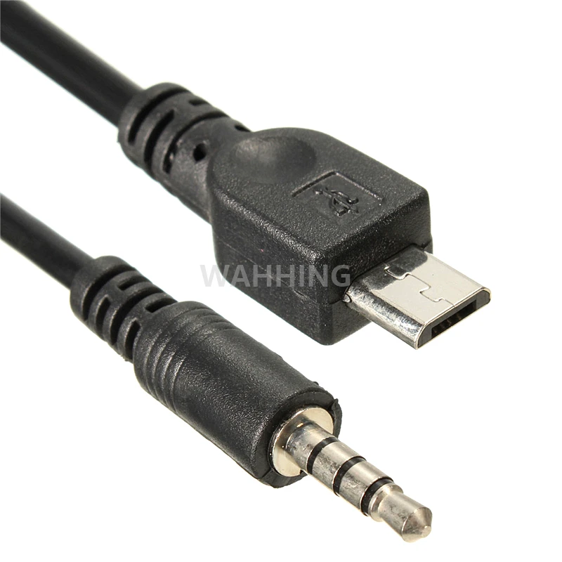 2 шт. 5-контактный Micro USB для аудиокабеля 3 5 мм адаптер шнур Автомобильный Кабель AUX