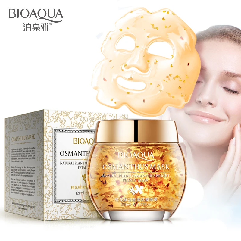 BIOAQUA чистая растительная маска для лица с османтусом уход за лицом отбеливание