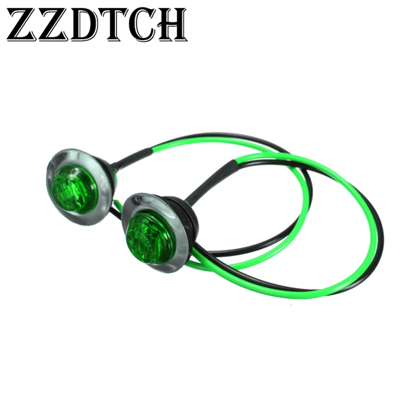ZZDTCH 10 шт. 12 В 3 светодиода боковые габаритные огни для грузовиков лодок прицепов