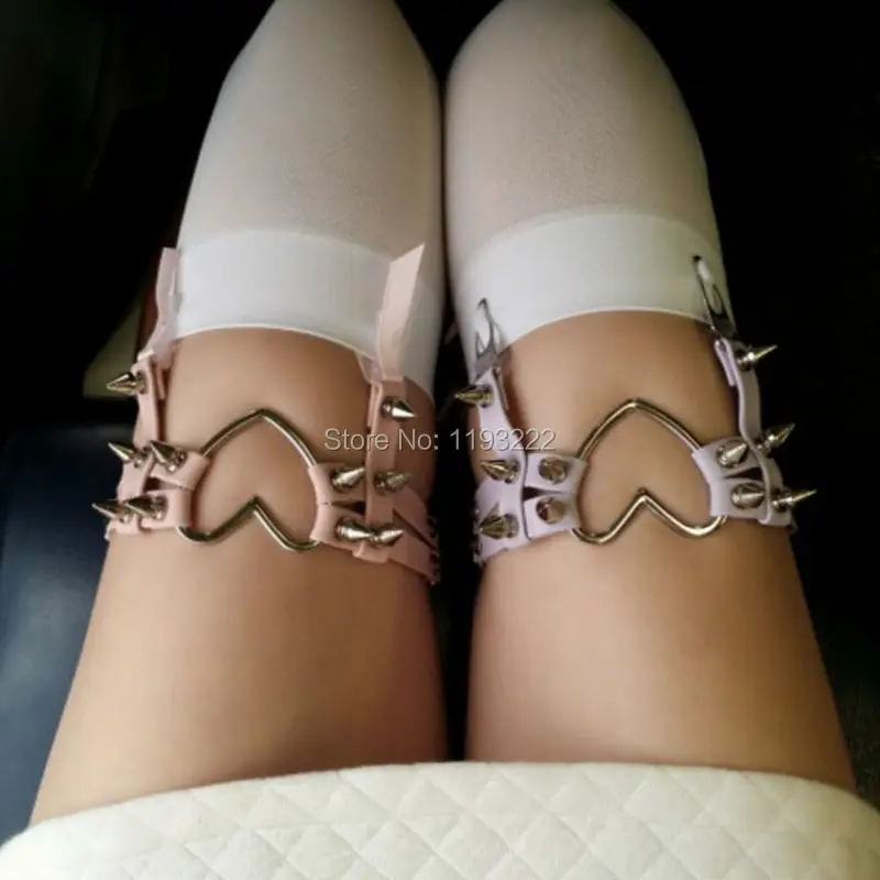 Модная женская кружевная лента с бантом в стиле панк готика большая подвязка