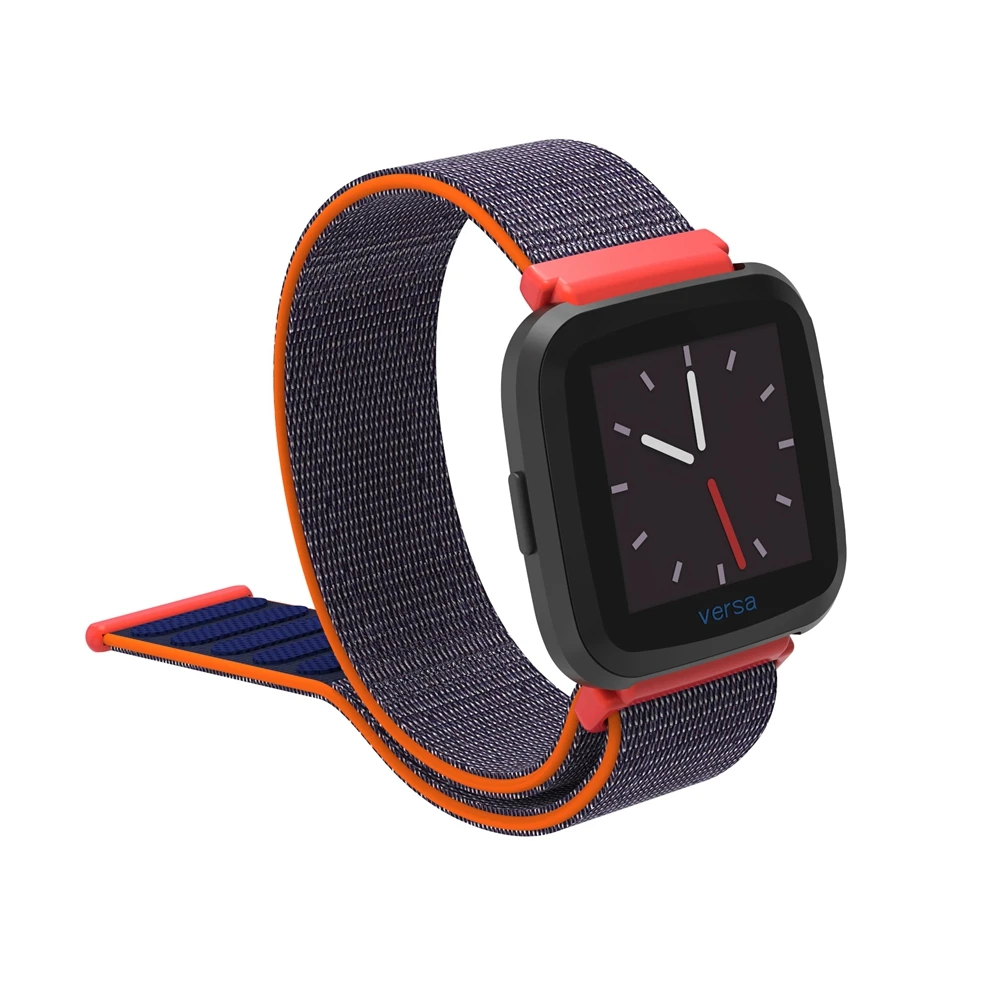 Нейлоновый ремешок для смарт-часов Fitbit versa, мягкий спортивный Браслет для Fitbit versa Lite, нейлоновый ремешок для женщин и мужчин, дышащий ремешок на запястье