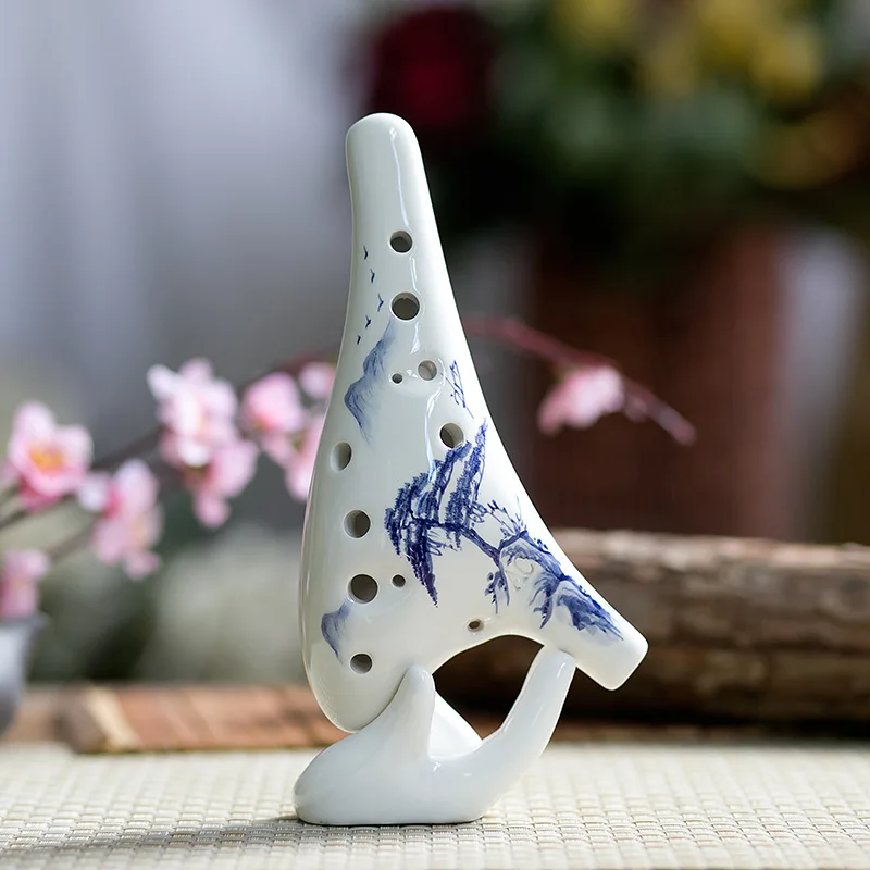 Новый дизайн ocarina alto C с 12 отверстиями ручная роспись hong mei отличная интонация