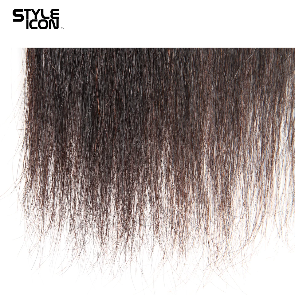 Styleicon индийской странный прямые волосы 4 Связки сделки 100% человеческих волос Weave