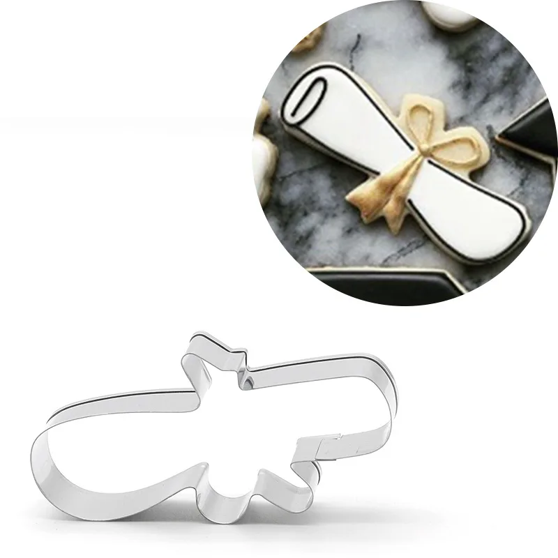 Cutting Die Stainless Steel Cookie Mold Graduation Suit Gift Cookies Cutter Pastry Biscuit Mould Fondant Decorating Tools | Дом и сад